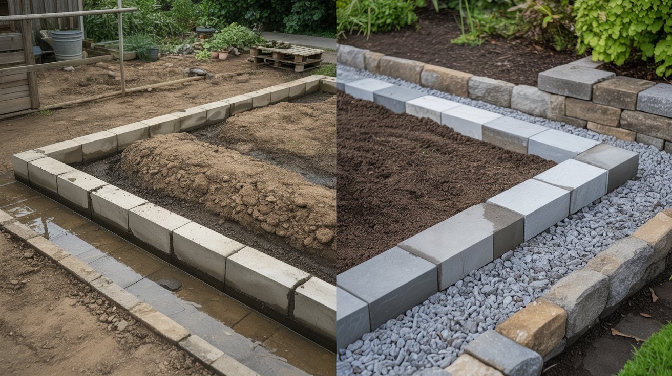 Common mistakes and proper methods for greenhouse foundations.