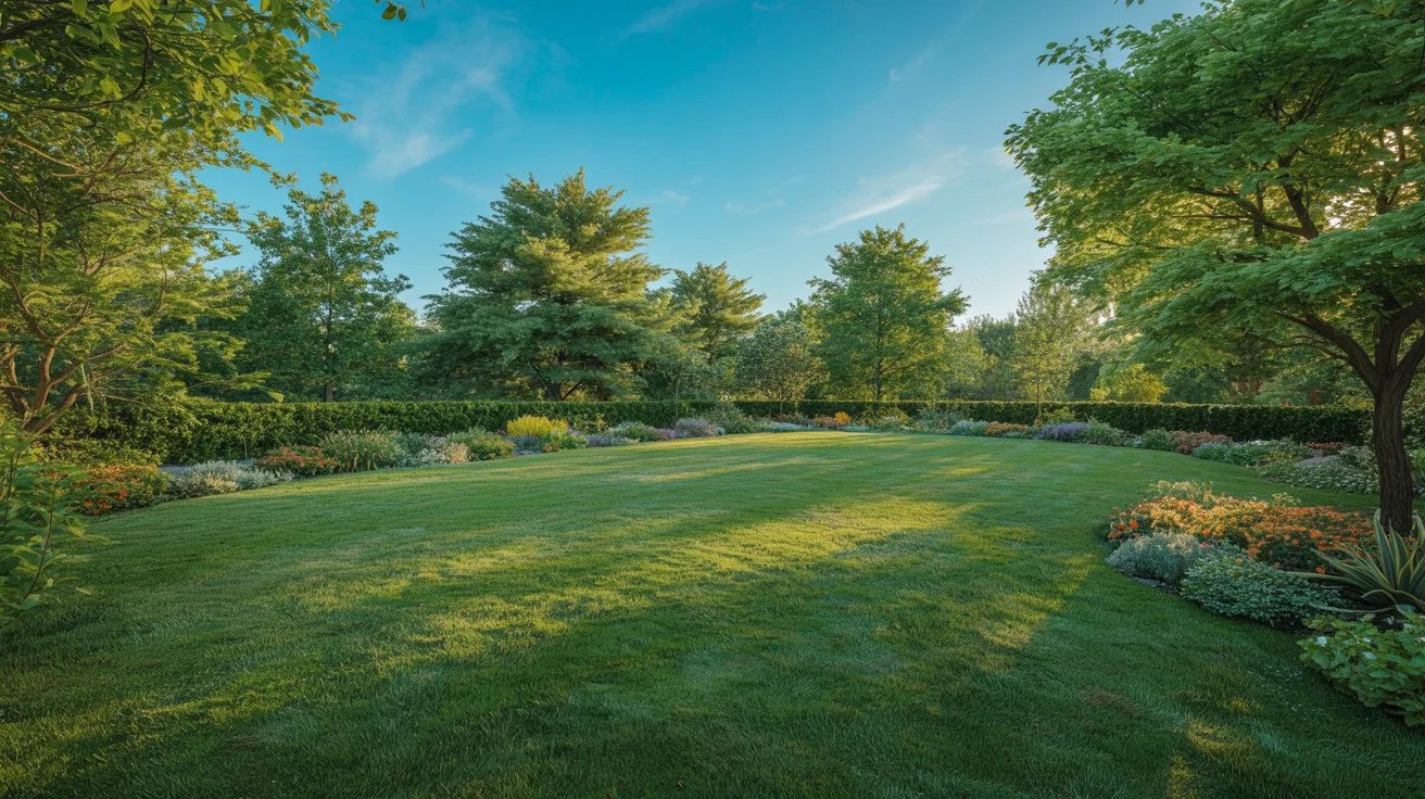 Sunny south-facing garden spot ideal for building a small backyard greenhouse