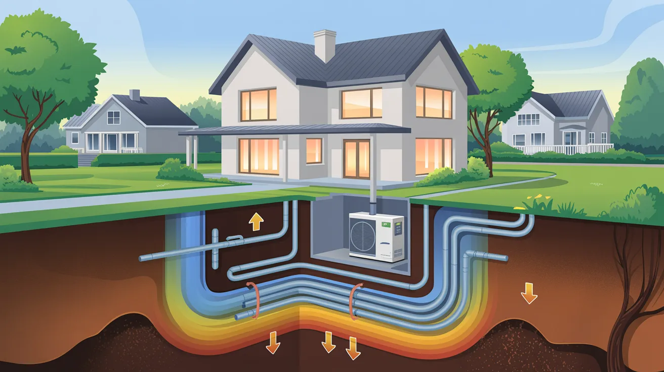 A house with visible gas and water pipelines running alongside it.